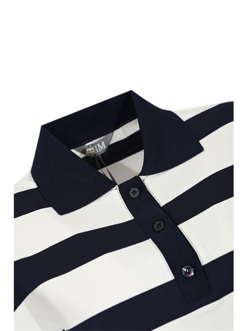 Polo MMLABETAIA in misto viscosa a righe Blu/Bianco MM Max Mara | 2616951017600004